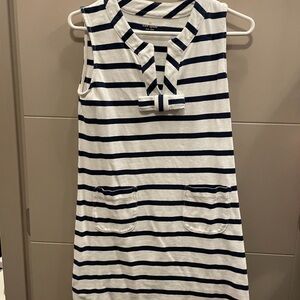 Kate Spade Striped Sleeveless Dress with Bow Detail